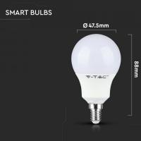 V-TAC VT-2234 LAMPADINA LED E14 4.8W A BULBO MULTICOLORE RGB E BIANCO CALDO RADIOCOMANDO RF LED212775 1