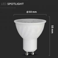 V-TAC VT-249 LAMPADA LED GU10 SMD 6W 10 GRADI CALDA SAMSUNG LED2120026 2