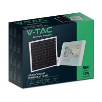 V-TAC VT-25W FARO LED 12W BIANCO FREDDO IP65 CON TELECOMANDO E PANNELLO SOLARE LED10405 1