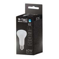 V-TAC VT-263 LAMPADINA LED E27 R63 8.5W BIANCO NATURALE CHIP SAMSUNG LED21142 2