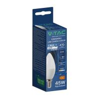 V-TAC VT-293D LAMPADINA LED CANDELA E14 5.5W BIANCO NATURALE DIMMERABILE CREE CHIP LED2120186-6 1