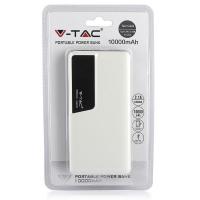 V-TAC VT-3511 POWER BANK RICARICA CELLULARI 10000MAH BIANCO  LED8870 2