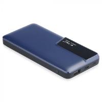 V-TAC VT-3511 POWER BANK RICARICA CELLULARI 10000MAH BLU LED8872 0