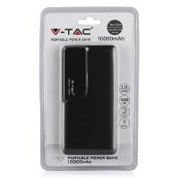 V-TAC VT-3511 POWER BANK RICARICA CELLULARI 10000MAH NERO  LED8869 2