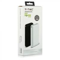 V-TAC VT-3519 POWER BANK RICARICA CELLULARI 30000MAH  NERO  LED8901 2