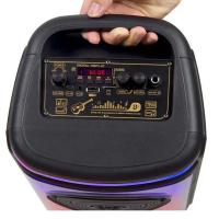 V-TAC VT-4000W SPEAKER TROLLEY 400W RICARICABILE MICROFONO E TELECOMANDO 2X6.5 POLLICI LED7676 1