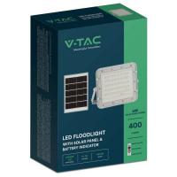 V-TAC VT-40W FARO LED CON PANNELLO SOLARE 6W BIANCO NATURALE LED7840 1