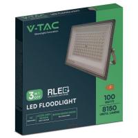 V-TAC VT-44030CCT FARO LED GRIGIO 100W  LUCE 3IN1  IP65 LED23615 1