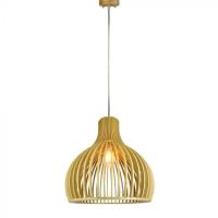 V-TAC VT-4453 PORTALAMPADA E27 PENDENTE LEGNO  LED40551 0
