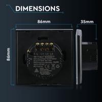 V-TAC VT-5005 INTERRUTTORE TOUCH DIMMER WIFI COMPATIBILE AMAZON ALEXA E GOOGLE HOME IP40 LED8425 1
