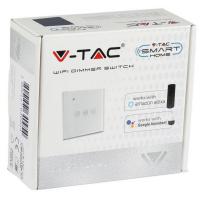 V-TAC VT-5013 INTERRUTTORE TOUCH DIMMER WIFI COMPATIBILE AMAZON ALEXA E GOOGLE HOME IP40 LED8432 2