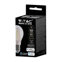 V-TAC VT-5137 LAMPADINA A60 BULBO FILAMENTO E27 7W COMPATIBILE CON AMAZON ALEXA E GOOGLE HOME LED3001 1