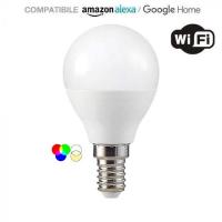 V-TAC VT-5154 LAMPADINA 4.8W P45 E14 COMPATIBILE CON AMAZON ALEXA E GOOGLE HOME RGB+WW+CW LED212756 0