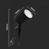 V-TAC VT-5167 LAMPADA 7W PICCHETTO RGB+BIANCO 3IN1 COMPATIBILE AMAZON ALEXA GOOGLE HOME IP65 LED3014 2