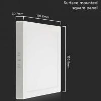 V-TAC VT-60006  MINIPANNELLO SUPERFICIE LED 6W QUADRATO BIANCO NATURALE LED10493 2