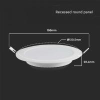 V-TAC VT-61006 MINIPANNELLO LED 6W TONDO BIANCO CALDO LED7858 2