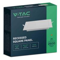 V-TAC VT-61003  MINIPANNELLO INCASSO 3W BIANCO CALDO QUADRATO LED10477 1