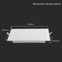 V-TAC VT-61003  MINIPANNELLO INCASSO 3W BIANCO CALDO QUADRATO LED10477 2