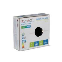 V-TAC VT-706 LAMPADA LED TONDA 4W STELLA BIANCO CALDO CORPO NERO IP65 LED8216 1