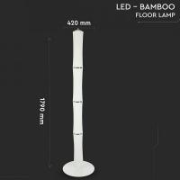 V-TAC VT-7096 LAMPADA PIANTANA LED BIANCA 65W BIANCO CALDO DIMMERABILE IP20 LED3977 2
