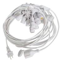 V-TAC VT-713 PORTALAMPADA CATENA PARTY 15 ATTACCHI E27 15METRI IP65 LAMPADINE NON INCLUSE LED7699 2