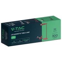 V-TAC VT-7413 LAMPADA DA TAVOLO E PARETE ROSSA 3W BIANCO NATURALE  LED23043 1