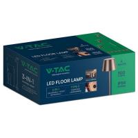 V-TAC VT-7544 LAMPADA PIANTANA LED CORTEN BATTERIA ALTEZZA REGOLABILE 4W B.CALDO IP54 LED7008 1