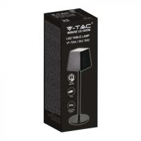 V-TAC VT-7563 LAMPADA DA TAVOLO LED 2W CALDA FINITURA NERA LED7692 1