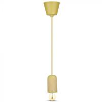 V-TAC VT-7668 PORTALAMPADA E27 PENDENTE CALCESTRUZZO FINITURA GIALLO IP20 LED3745 0