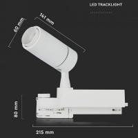 V-TAC VT-7715 LAMPADA LED TRACK BIANCO 4 CONTATTI 15W LUCE 3IN1 SMART DIMMERABILE LED1456 2
