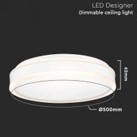 V-TAC VT-7758 LAMPADA LED SOFFITTO BIANCO 42W BIANCO NATURALE LED6912 1