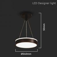V-TAC VT-7765  LAMPADA LED SOFFITTO NERA 12W BIANCO NATURALE  LED6931 1