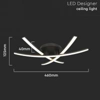 V-TAC VT-7792   LAMPADA LED SOFFITTO NERO 20W BIANCO CALDO LED7005 1