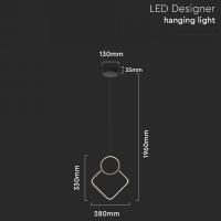 V-TAC VT-7917  LAMPADA LED NERA 12W SOFFITTO BIANCO CALDO LED14998 1