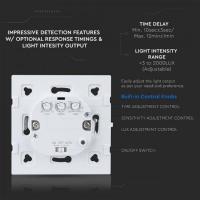 V-TAC VT-8023 SENSORE A MICROONDE BIANCO PARETE MAX 15 METRI LED5083 3