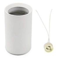 V-TAC VT-807 PORTALAMPADA SUPERFICIE SPOT GU10 ROTONDO BIANCO ALTEZZA=100MM LED8948 1