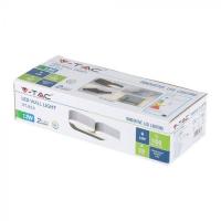 V-TAC VT-814 LAMPADA LED PARETE GRIGIO 10W B.CALDO CON DOPPIA TESTA RUOTABILE IP65 LED8294 1