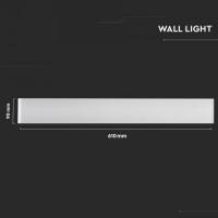 V-TAC VT-821 LAMPADA LED 17W PARETE BIANCO NATURALE UP&DOWN IP44 LED218536 3