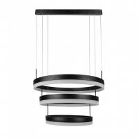 V-TAC VT-82-3D LAMPADA LED SOFFITTO 86W 3 ANELLI NERO LUCE CALDA DIMMERABILE LED213990 1