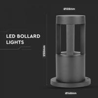 V-TAC VT-830  LAMPADA LED 25CM 10W NERA LUCE BIANCO NATURALE IP65 LED128323 2