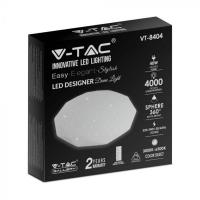 V-TAC VT-8404 PLAFONIERA TONDA 20W/40W 3IN1 DIAMANTE STELLATO IP20 DIMMERABILE CON TELECOMANDO LED2114931 2