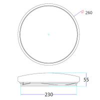 V-TAC  VT-8412-S PLAFONIERA TONDA 12W LUCE 3IN1 EFFETTO STELLATO IP20 LED217602 1