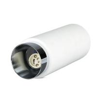 V-TAC VT-865 PORTALAMPADA SUPERFICIE SPOT GU10 ROTONDO GESSO+METALLO COLORI BIANCO+CROMO LED3114 1