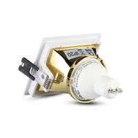V-TAC VT-875 PORTALAMPADA SPOT GU10 INCASSO QUADRATO ORIENT BIANCO+ORO LED3166 1