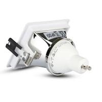 V-TAC VT-875 PORTALAMPADA SPOT GU10 INCASSO QUADRATO ORIENT BIANCO+CROMO LED3168 1