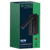 V-TAC  VT-88061 LAMPADA LED PARETE A INCASSO NERA 2W BIANCO CALDO IP20 CHIP CREE LED239996 1