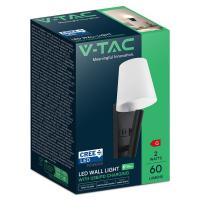 V-TAC  VT-88062 LAMPADA LED PARETE NERA 2W BIANCO CALDO IP20 CHIP CREE CON PRESA LED240016 1