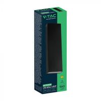 V-TAC VT-91008 LAMPADA LED PARETE  8W BIANCO NATURALE NERA UP DOWN IP65 LED23760 1
