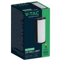 V-TAC VT-9112CCT LAMPADA LED PARETE  12W LUCE 3IN1 NERA IP65 LED23758 1