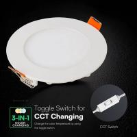 V-TAC VT-607CCT PANNELLO LED MINI 6W ROTONDO BIANCO CCT DA INCASSO CREE LED2148546 3